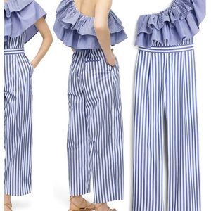 J Crew striped jumpsuit